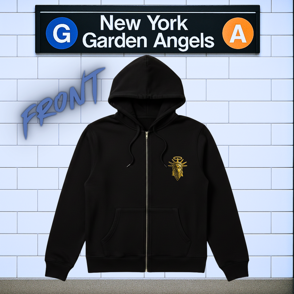 PROTECT US ZIP UP HOODIE (GOLD)