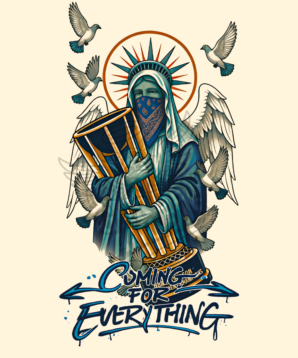 COMING FOR EVERYTHING CREWNECK CREAM