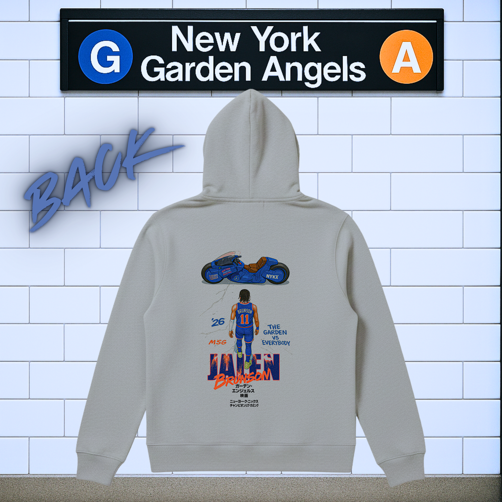 GOOD FOR NY ZIP UP HOODIE